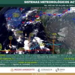 Pronostican lluvias puntuales intensas en Sonora, Veracruz, Oaxaca, Chiapas y Tabasco